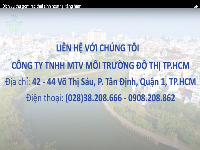 DỊCH VỤ THU GOM RÁC SINH HOẠT TẠI TẦNG HẦM