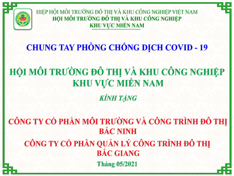 HỘI MTĐT&KCN KHU VỰC MIỀN NAM CHUNG TAY PHÒNG CHỐNG DỊCH COVID-19