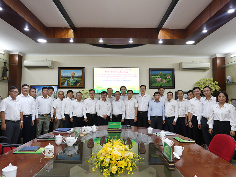 PHÓ CHỦ TỊCH UBND TP.HCM BÙI MINH THẠNH LÀM VIỆC VỚI CÔNG TY TNHH MTV MÔI TRƯỜNG ĐÔ THỊ TP.HCM